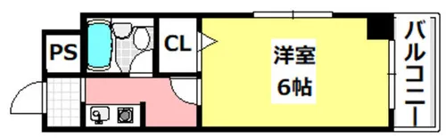 林泉第7ビル【207号室】の間取り