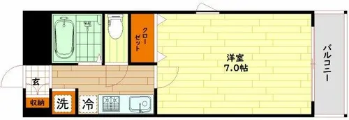 ロイヤル天満橋【10階】の間取り