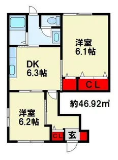 アウローラ【1階】の間取り