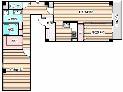 RET umekita【2階】の間取り