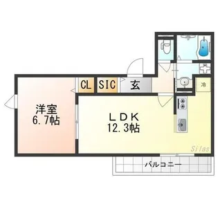 ForestMaison京都北山 WEST【3階】の間取り