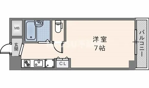 ノアーズアーク長田21【3階】の間取り