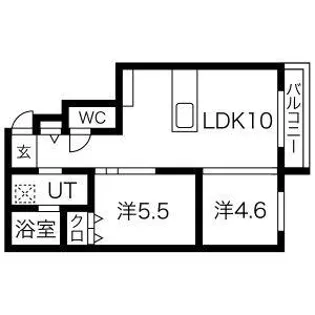 PINN N13E8【2階】の間取り