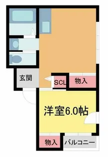 熊村三愛ビル【201号室】の間取り
