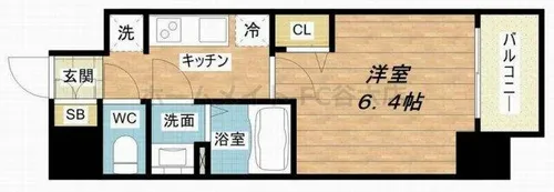 プレサンス上町台筆ヶ崎 SOUTH【5階】の間取り