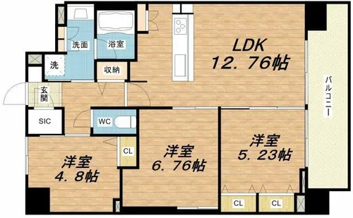 S-RESIDENCE天満橋ar【14階】の間取り