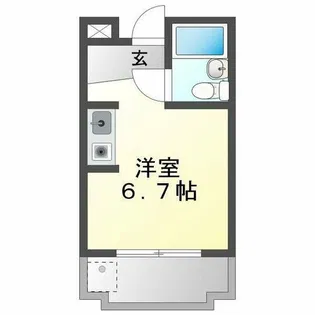 クラウンプラザ往完【3G号室】の間取り