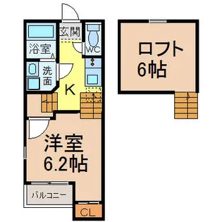 Creo中村公園弐番館【2階】の間取り