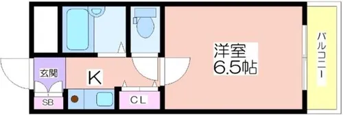 三研BLD.アンビション大阪【3階】の間取り