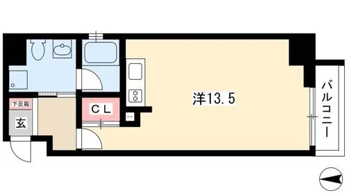 アーデン東別院【10階】の間取り