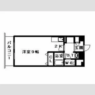 サテラ北34条【8階】の間取り
