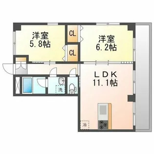 ラフィーネ【301号室】の間取り