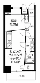 URBAN FLATS中之島【4階】の間取り