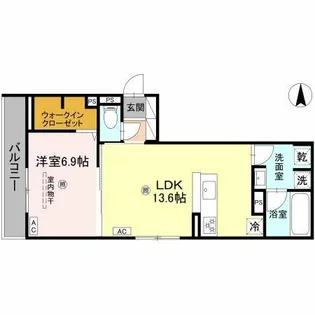 スペチアーレ鷹合【2階】の間取り