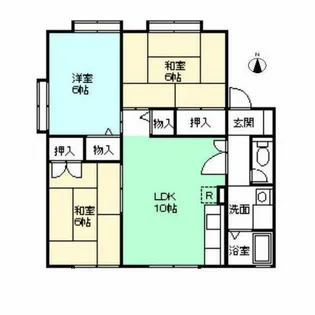 グリーンハウス双葉B棟【102号室】の間取り