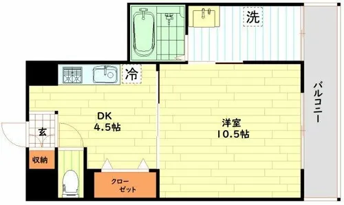 P-court海老江【4階】の間取り