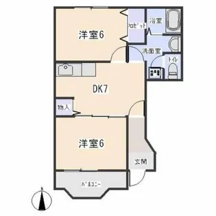 ドリームC【101号室】の間取り