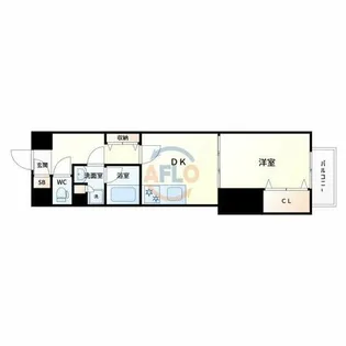 Aurora Court木川【6階】の間取り