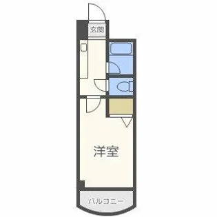 ノルデンハイムリバーサイド天神橋【5階】の間取り
