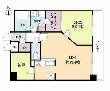 KDX堺筋本町レジデンス【15階】の間取り