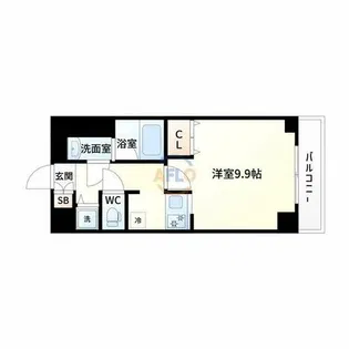 カルム小西Ⅱ【2階】の間取り