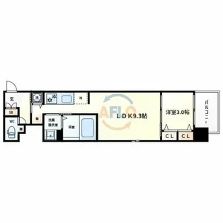 ArtizA堺【8階】の間取り