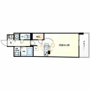 ArtizA堺【13階】の間取り