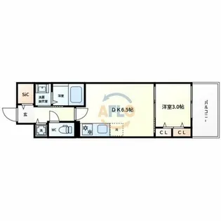 ArtizA堺【15階】の間取り