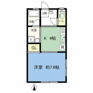 ピア南陽【101号室】の間取り