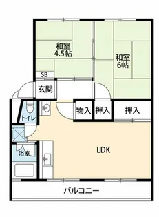 公社賃貸SMALIO 茶山台【9-410号室】の間取り