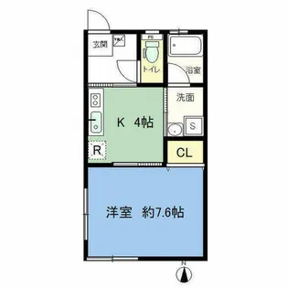 ピア南陽【105号室】の間取り