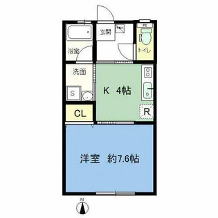 ピア南陽【103号室】の間取り