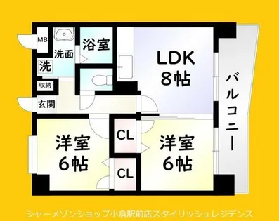 アンテスⅡ【4階】の間取り