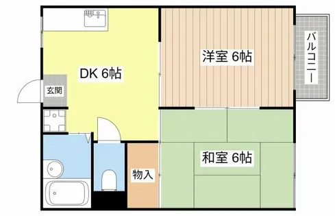 コスモ市川’94 B棟【201号室】の間取り