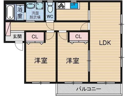 イルリビエル【1階】の間取り