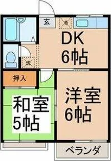 メゾン恵【2階】の間取り