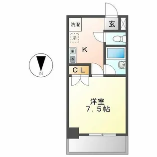 ラ・コール栄5【3階】の間取り