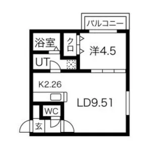 プリヴィエール美園【2階】の間取り