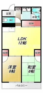 メゾン加美東【6階】の間取り