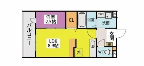 グラン ソレイユ博多南【2階】の間取り