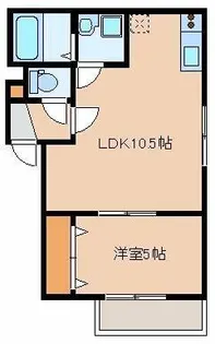 ma cherie R箱崎Ⅱ【2階】の間取り