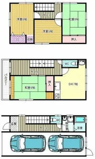 大阪府羽曳野市古市【一戸建】の間取り