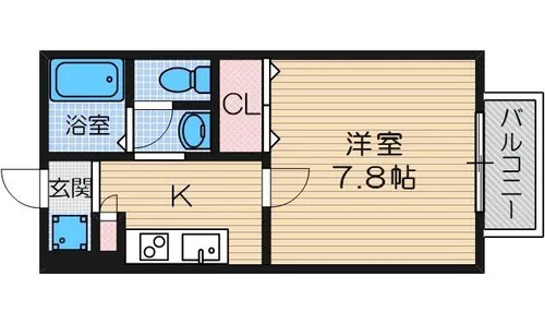 ネオメゾン小山A棟【2階】の間取り