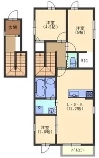 フォレストメゾン高瀬町【1階】の間取り