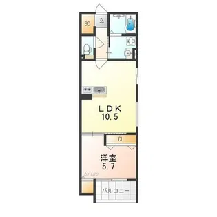 Blanc北野田【2階】の間取り