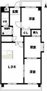 スカイヒルズ【1階】の間取り