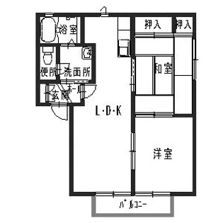 パークアヴェニュー【C201号室】の間取り