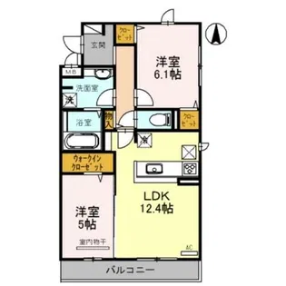 Eterna B棟【1階】の間取り