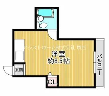 ロイヤルコート1番館【202号室】の間取り