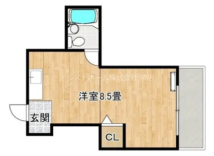 ロイヤルコート1番館【202号室】の間取り